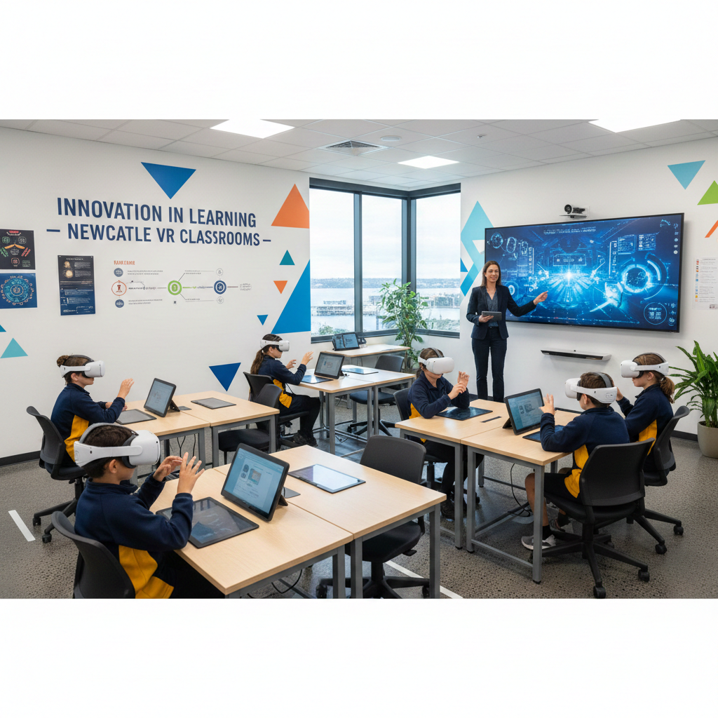 VR in education immersive learning classroom in Newcastle NSW Australia