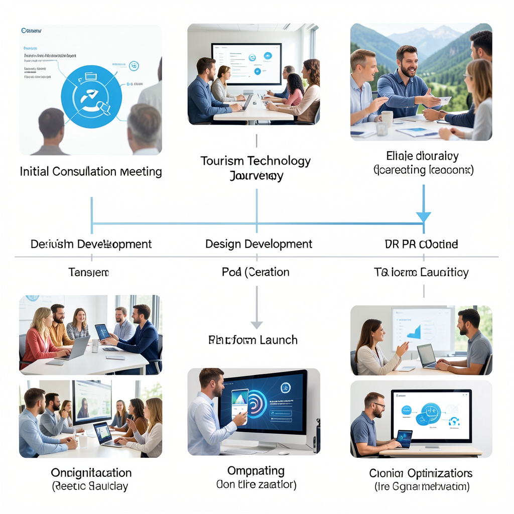 freepik a clean visual timeline showing a tourism technolo 23499