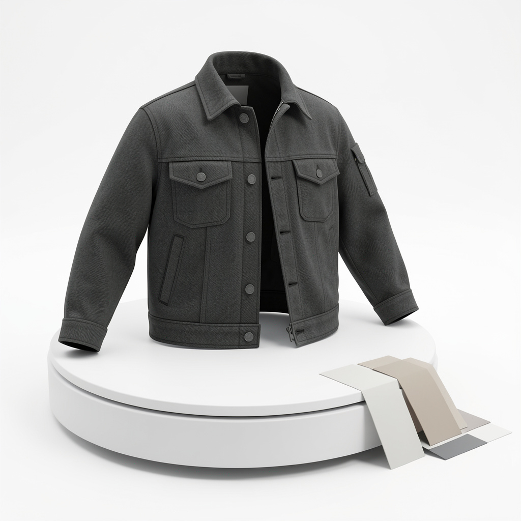 freepik a photorealistic 3d rendered jacket displayed on a 64005