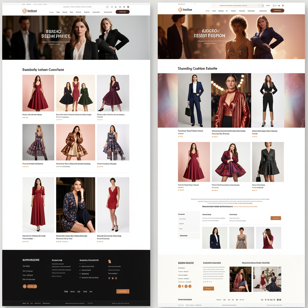 freepik a sidebyside comparison of a generic template fash 64006