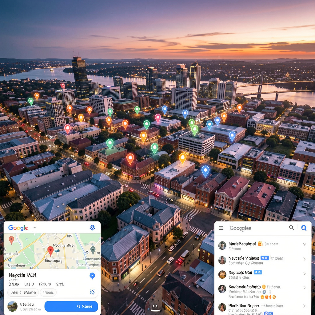 freepik an aerial view of newcastle nsw city streets with 27887